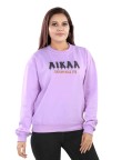 AIKAA Women's RND Neck Fleece Top
