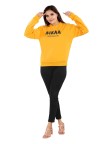 AIKAA Women's RND Neck Fleece Top