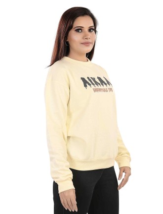 AIKAA Women's RND Neck Fleece Top