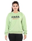 AIKAA Women's RND Neck Fleece Top