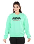 AIKAA Women's RND Neck Fleece Top