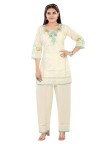 Floral EMB Kurti Set
