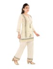 Chikankari EMB Kurti Set