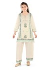 Chikankari EMB Kurti Set