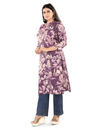 Digital Print Purple Kurti