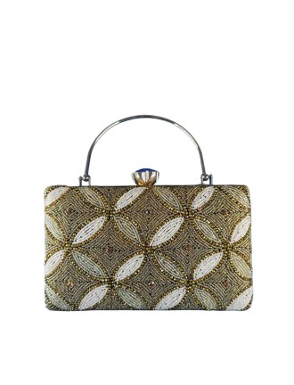 Elegant Beaded Clutch 