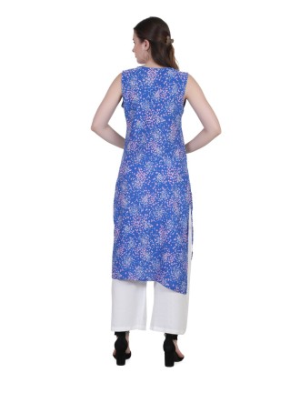 AIKAA Sleeveless Printed Kurti