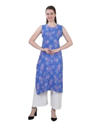 AIKAA Sleeveless Printed Kurti