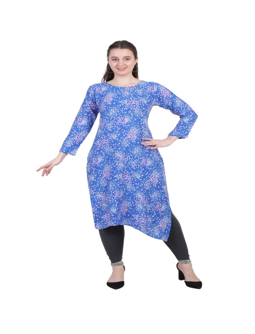 Printed Straight Kurti