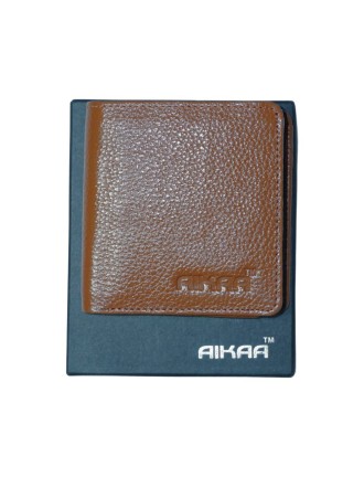 Premium Leather Slim Wallet Brown