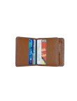 Premium Leather Slim Wallet Brown