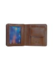 Premium Leather Slim Wallet Brown