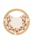 Round Embroidered Hand Clutch