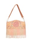 Embroidered Sling Clutch