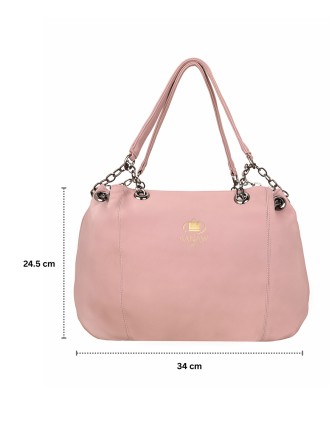 Chain Handle Tote Purse